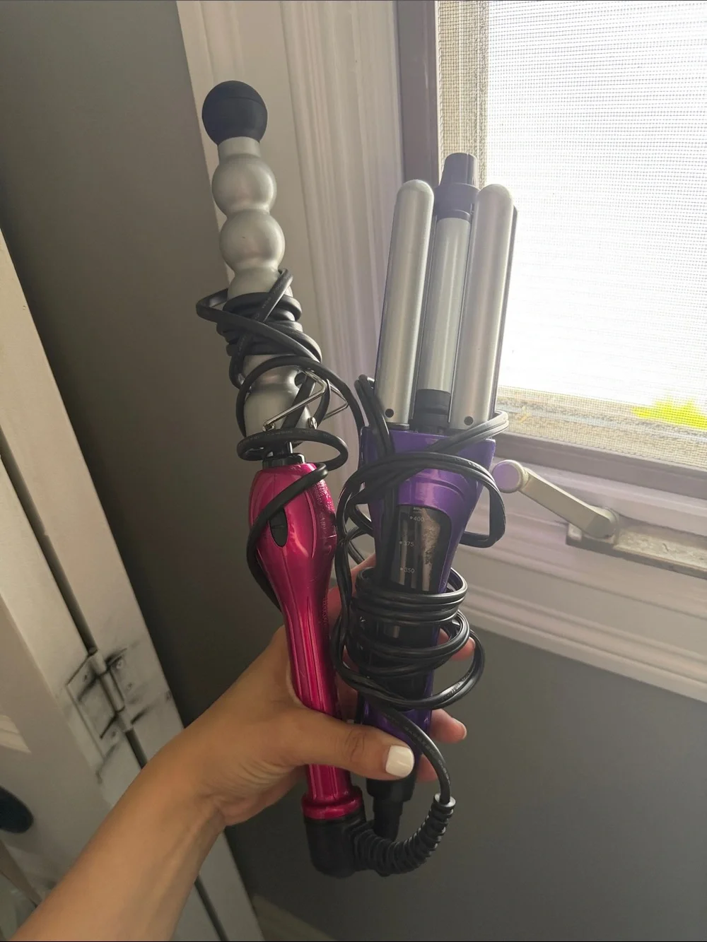 BedHead Pink and Purple Curling Wands Set